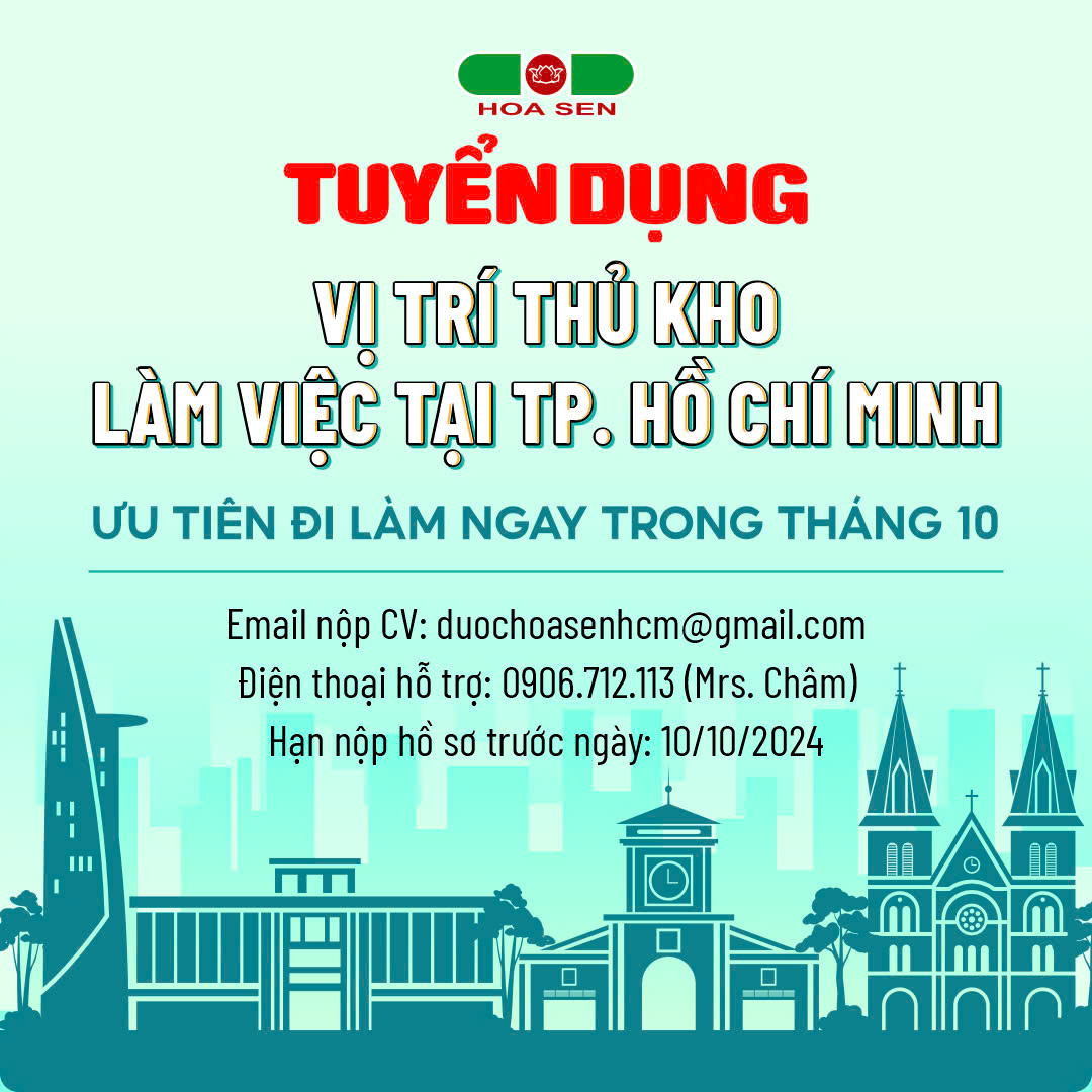 Tuyền dụng thủ kho làm việc tại TP Hồ Chí Minh